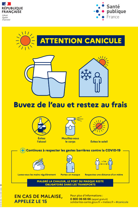 affiche canicule transport 2020
