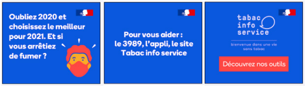 Visuels de la campagne tabac 2021