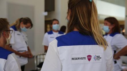 visuel représentant une équipe de la Réserve Sanitaire